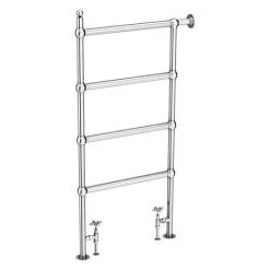 Chatsworth Traditional 1194 x 598mm Chrome Space-Saving Heated Towel Rail -By Bathroom Store TR26SS d2 460