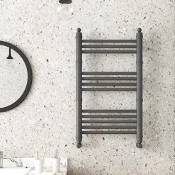 Keswick Anthracite Traditional 500 x 800mm Heated Towel Rail