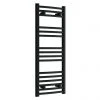 Toreno Black Curved W400 x H1000mm Heated Towel Rail -By Bathroom Store TRB410C p