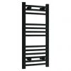 Toreno Black Curved W400 x H800mm Heated Towel Rail -By Bathroom Store TRB480C p