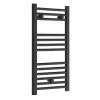 Toreno Black W400 x H800mm Heated Towel Rail - Straight -By Bathroom Store TRB480 prod