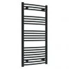 Toreno Black Curved W600 x H1200mm Heated Towel Rail -By Bathroom Store TRB612C prod