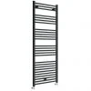 Toreno Black W600 x H1600mm Heated Towel Rail - Straight -By Bathroom Store TRB616 p