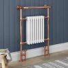 Chatsworth Savoy Rose Gold Traditional Heated Towel Rail Radiator -By Bathroom Store TRRG01 n p