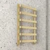 Venice Brushed Brass Designer Heated Towel Rail (500 x 800mm) -By Bathroom Store VENBB85 p