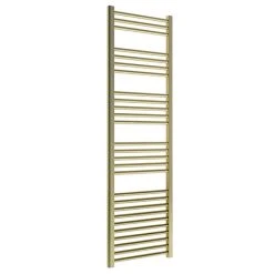 Venice Giro Heated Towel Rail - Brushed Brass (1600 x 500mm)