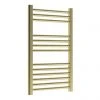 Venice Giro Heated Towel Rail - Brushed Brass (800 x 500mm) -By Bathroom Store VGTR85BB p