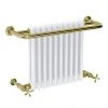 Bromley Vintage Gold Traditional Wall Hung Towel Rail Radiator (742 x 492mm) -By Bathroom Store VGTWMR1 p